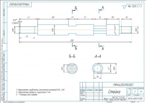 9.	Конструктивная разработка стойки, А3