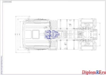 Чертёж сборочный автомобиля Scania R440 (формат А1х2)