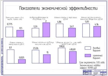 Показатели экономической эффективности проекта (ф.А1)
