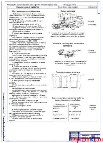 Чертеж карты операционно-технологической (формат А1)
