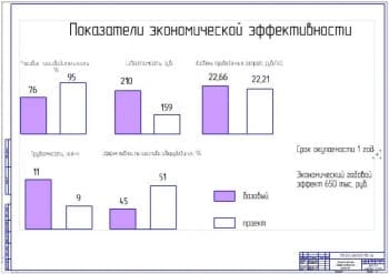 Показатели экономической эффективности проекта (ф.А1)
