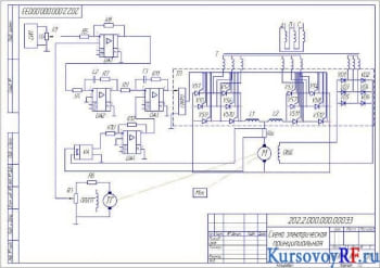 Курсовое проектирование автоматизированного электропривода следящей системы с чертежами
