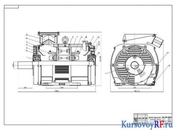 Курсовой расчёт асинхронного двигателя по заданным исходным параметрам