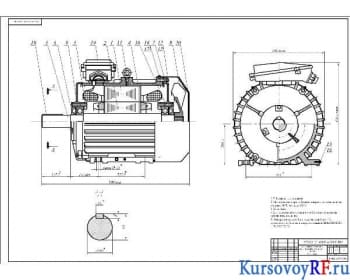 Проектный курсовой расчет трехфазного асинхронного двигателя с короткозамкнутым ротором с использованием ЭВМ