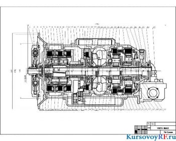Конструкция коробки передач с расчетом передаточных чисел зубчатых колес