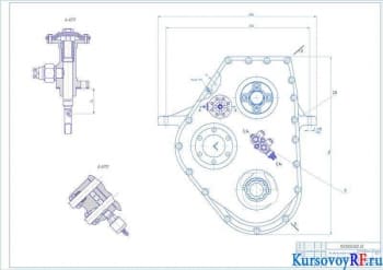 Раздаточная коробка автомобиля ГАЗ-3308 (формат 2хА1)