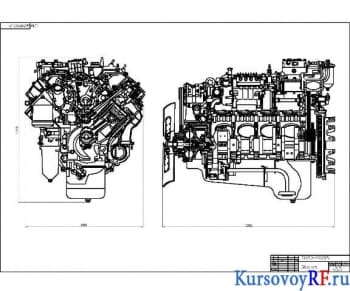 Курсовой расчет автомобильного двигателя КамАЗ-740