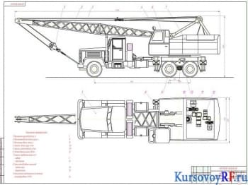 Курсовой проект с чертежами автомобильного крана