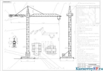 Курсовое проектирование и расчет крана башенного НПБ-7