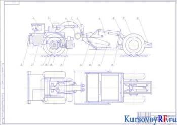 Курсовая работа по совершенствованию скрепера ДЗ-11П