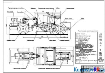 Курсовой проект полуприцепного скрепера для разработки грунта