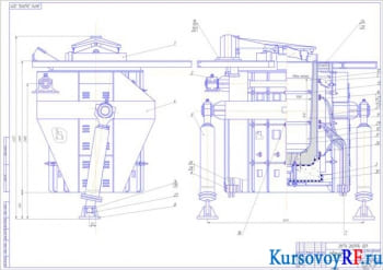 Чертеж индукционной печи
