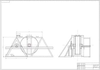 Чертеж рама стенда 3