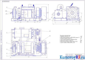 Курсовой расчет ленточного тормоза буровой лебёдки БУ 2000/125 ЭП1