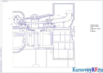 Курсовой расчет и проектирование газовой турбины контактной газотурбинной установки типа ГТН-25