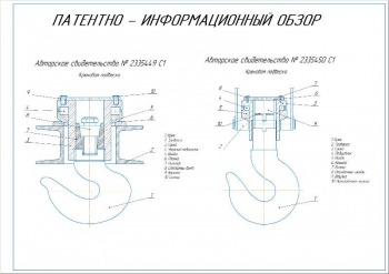 14.	Патентно-информационный обзор конструкций крюковых подвесок, А1
