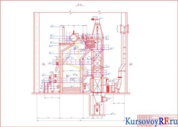 Курсовая разработка чертежей и конструкции парового котла