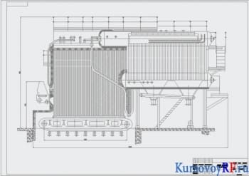 Курсовое проектирование стационарного парового котла с разработкой чертежей