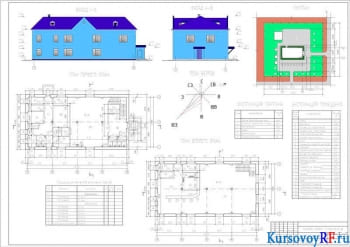 Курсовой проект с чертежами выставочного зала