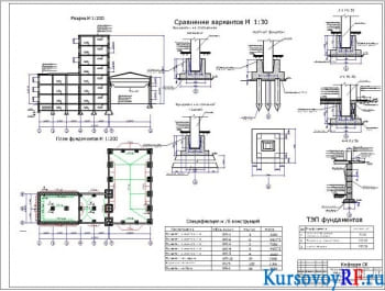 Фундамент корпуса курсовое проектирование