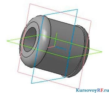 Чертеж резинки конца стабилизатора (формат 3D)