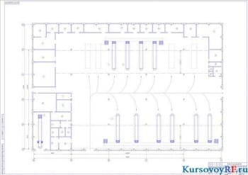 Чертеж производственный корпус