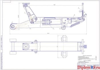Проект участка ТО с разработкой гаражного домкрата