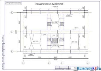  План расположения фундаментов (формат А3)