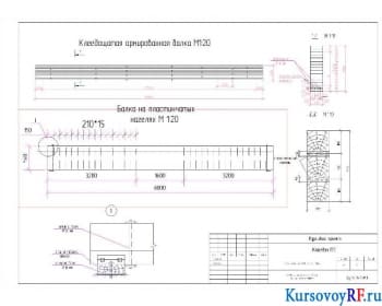  Клеедощатая армированная балка на пластинчатых нагелях