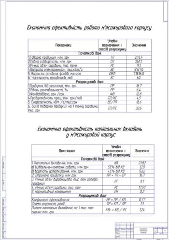 2.	Экономические показатели проекта А1