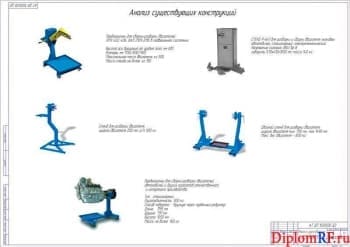 Чертеж анализа конструкций существующих (формат А1)