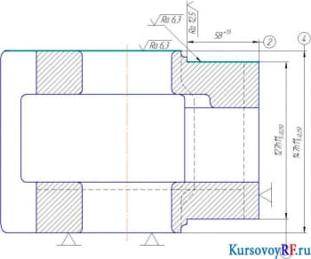 Калибр на несоосность отв. F72Н7 сборочный чертеж (формат А2)