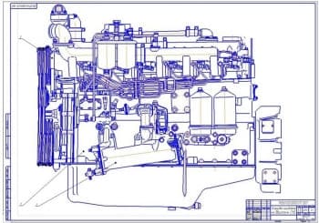 Установка охладителя на двигатель СМД 1 (ф.А1)