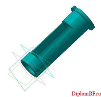 Чертеж 3D модели втулки