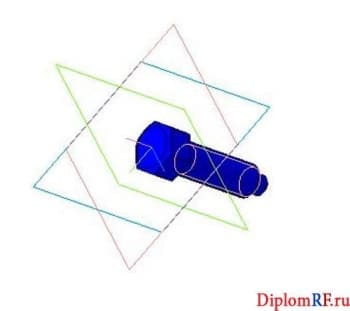Чертеж 3D модели болта установочного