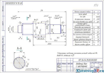 Курсовое проектирование и расчет первой передачи среднего моста автомобиля с колесной формулой (6х4)