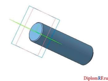 Чертеж 3D модели поршня
