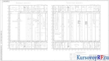 Чертеж варианты компоновочной схемы цеха станков с ЧПУ