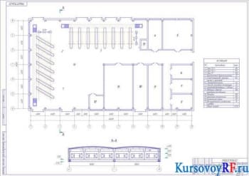 Чертеж производственного корпуса