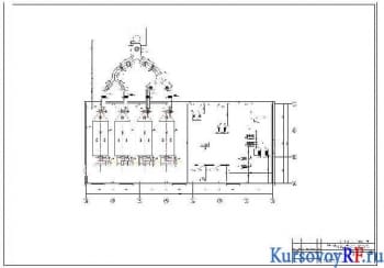 Чертеж компоновки оборудования котельной