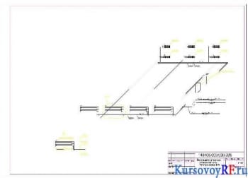 Чертеж аксонометрической схемы системы теплоснабжения