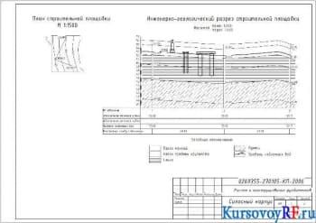 Чертеж компоновка конструктивной схемы здания в плане