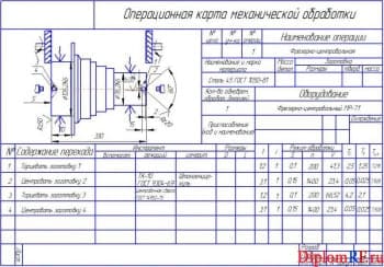 Чертеж карты операционной № 1(формат А4х5)