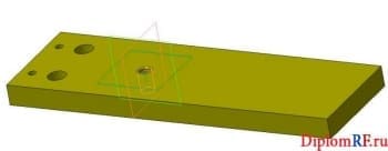 Чертеж 3D модели основания