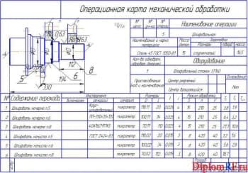 Чертеж карты операционной № 1(формат А4х5)