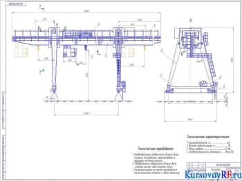 Проектирование козлового крана с разработкой чертежей