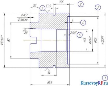 Разработка развертки насадкой 120Н9/120Р7