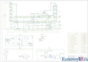 Чертеж монтажной схемы абсорбционной установки