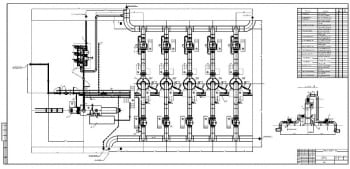 4.	Чертеж плана установки очистки газа  2хА1