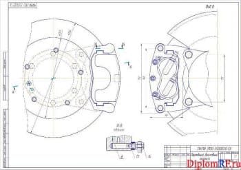 Чертеж вида сверху шасси автомобиля (формат А2×3)